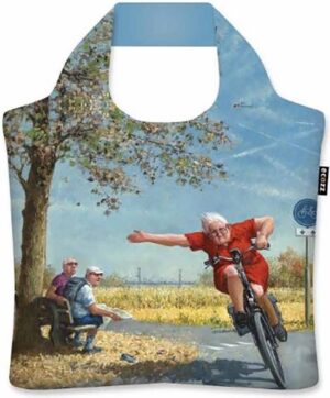 Ecozz tas Turbo Marius van Dokkum met rits, 46 x 41 cm