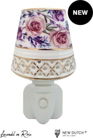 New Dutch LED-nachtlampje Lavendel en roos