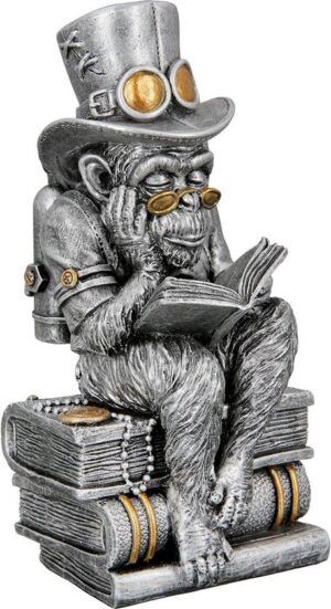 Gilde beeld Steampunk reading ape, 23 cm