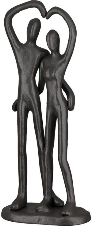 Gilde Handwerk beeld One heart, metaal 22 cm