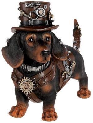 Gilde Handwerk beeldje Steampunk teckel