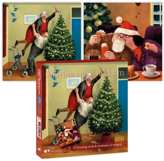 Marius van Dokkum kerstdoosje Kerstengeltjes en Kerstknuffel