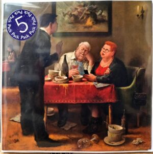 Marius van Dokkum kerstkaarten Alles naar wens?, 5 stuks