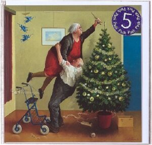 Marius van Dokkum kerstkaarten Kerstengeltjes, 5 stuks
