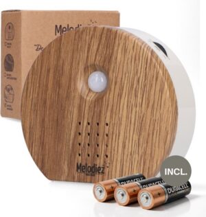 Melodiez Nature box vogelhuisje met geluid, walnoot
