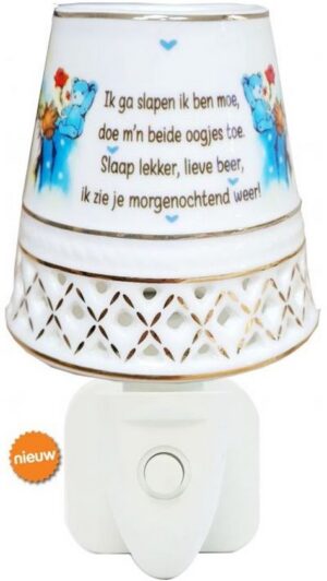New Dutch nachtlampje Ik ga slapen, blauw (500446)
