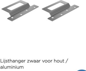 Artiteq lijsthanger zwaar voor hout, per 2 stuks